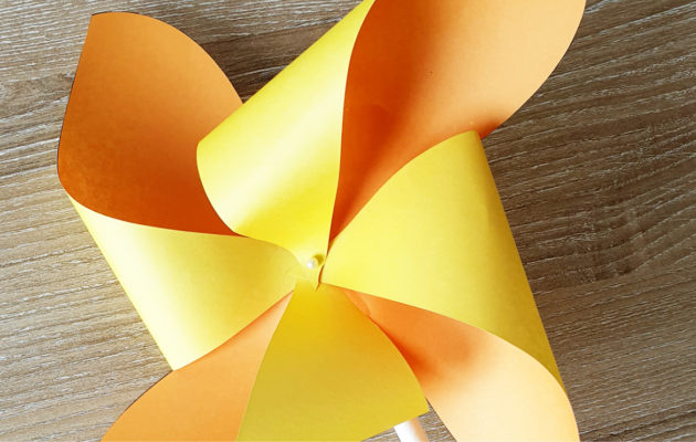 DIY Rainbow Pinwheel Template