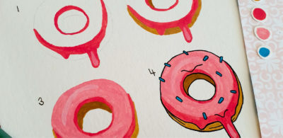 How To Paint Doughnuts Gouache
