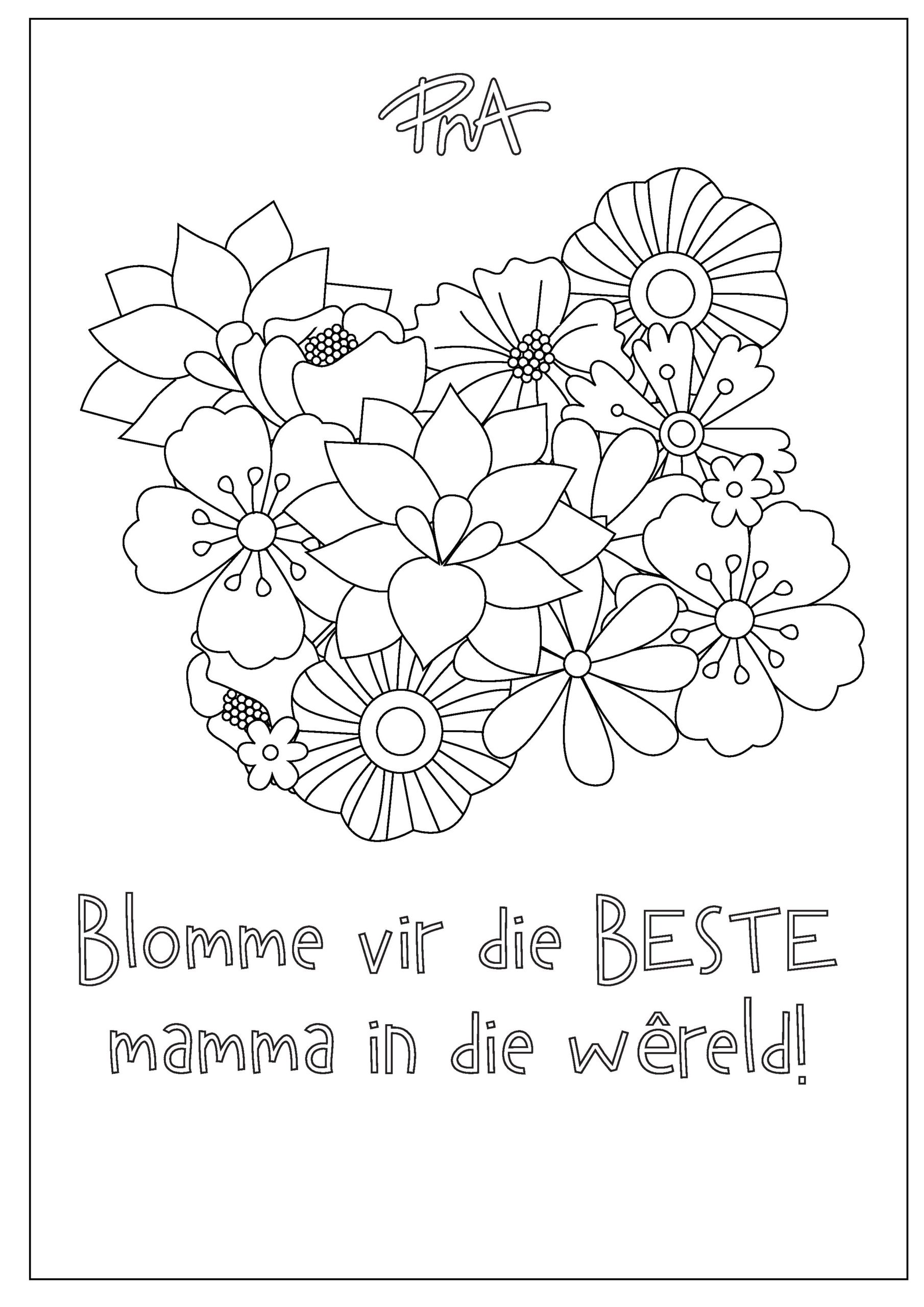 Mother's Day Colouring Pages - PNA | Colour Your World