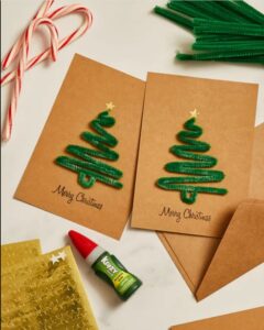 Pipe cleaner Tree Card