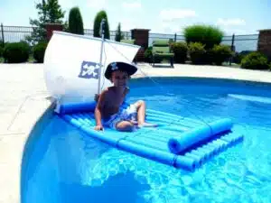 pool noodle raft