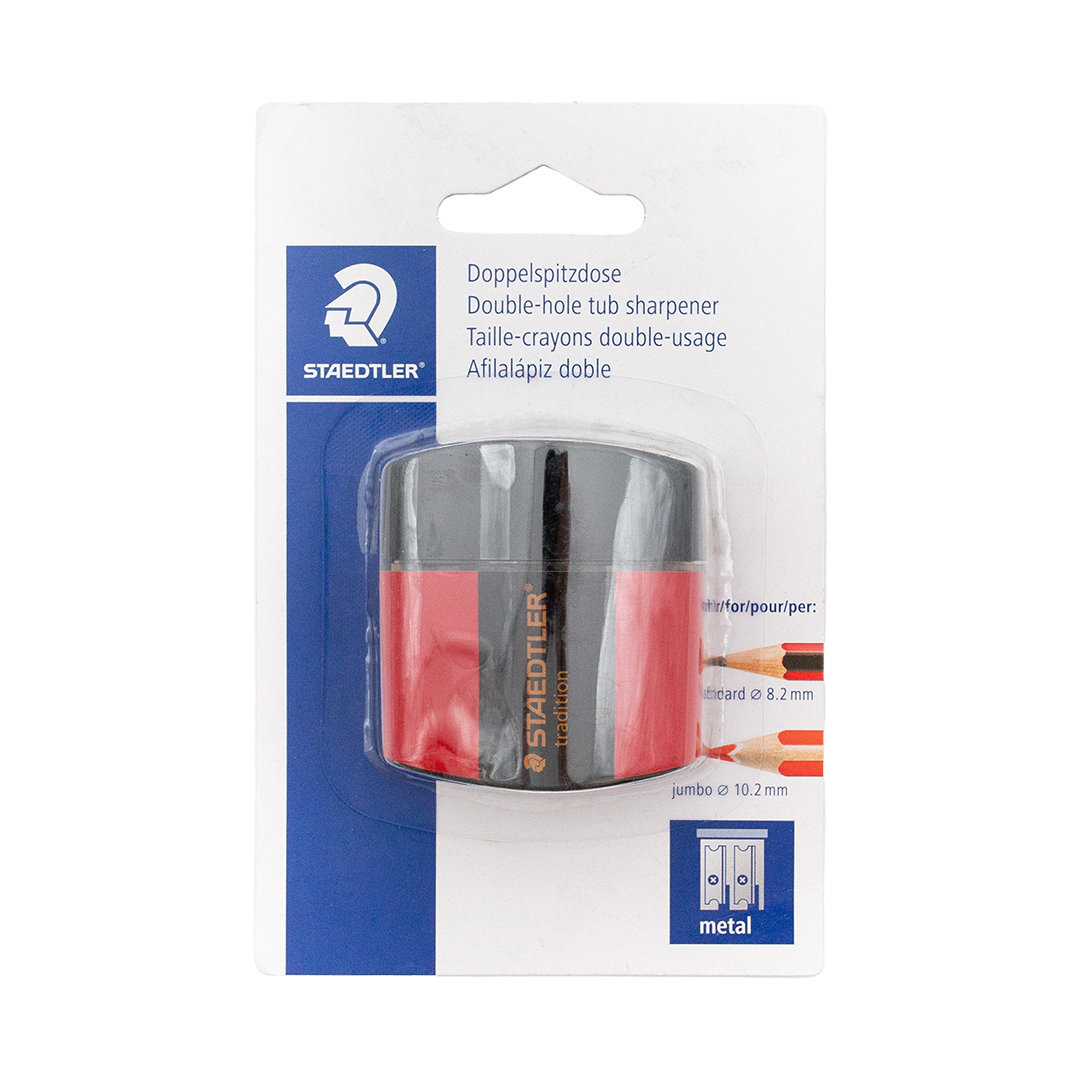 STAEDTLER 2 HOLE CONTAINER TRADITION CARDED SHARPENER
